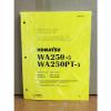 Komatsu Cuinea  WA250-5, WA250PT-5 Wheel Loader Shop Service Repair Manual