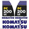 Komatsu Brazil  PC200-8LC Decals Stickers New Repro Decal Kit #1 small image