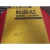 Komatsu Hongkong  WA380-1LC Wheel Loader Parts Book Manual s/n 45001 Up #1 small image