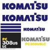 PC308USLC Guyana  Decals PC308US Stickers Komatsu Decals Komatsu Stickers- New Decal Kit