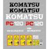 KOMATSU Rep.  pc120-5 Escavatore Adesivo Decalcomania Set #1 small image