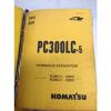 Komatsu Honduras  PC300LC-5, Hydraulic Excavator Parts Book BEPB207071