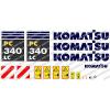 KOMATSU Denmark  PC340LC DIGGER DECAL STICKER SET #1 small image