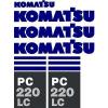 Komatsu Reunion  PC 220 LC Excavator Decal Set