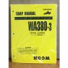 Komatsu France  WA380-3 Wheel Loader Shop Service Repair Manual (10001 &amp; up)