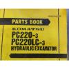 Komatsu Swaziland  PC220-3, PC220LC-3 Hydraulic Excavator Parts Book  PEPB02060300
