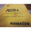 Komatsu Netheriands  PC27R-8 Hydraulic Excavator Parts Book Manual
