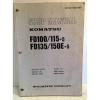 Komatsu Solomon Is  Forklift Shop Manual FD100/115-5, FD135/150E-5, Service &amp; Repair (3194)