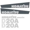 Brand Suriname  New Komatsu Dozer D20A Decal Set with Stripe