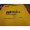 Komatsu France  WA900-3 Wheel Loader Operation &amp; Maintenance Manual s/n 50009 &amp; Up