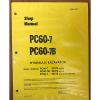 Komatsu Cuinea  Service PC60-7 PC60-7B Excavator Shop Manual Repair
