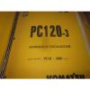 Komatsu Gambia  PC120-3 Hydraulic Excavator Parts Book Manual