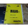 Komatsu Cuba  WA500-1 Wheel Loader Shop Service Manual
