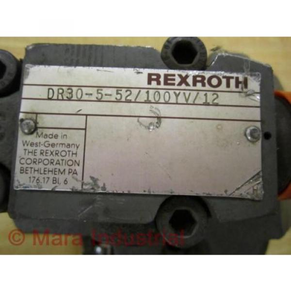 Rexroth Bahamas  India Rep.  France Laos  Bosch Botswana  Group Gibraltar  DR30-5-52/100YV/12 Valve - Used #2 image
