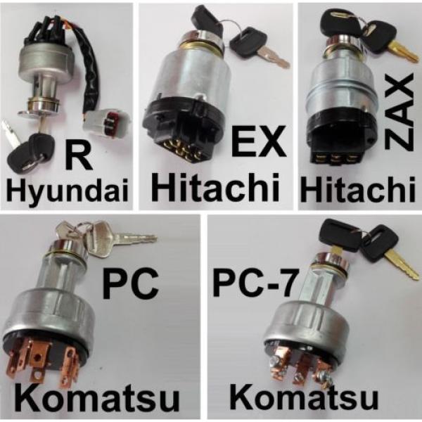 Hyundai Cuba  R Hitachi EX  ZAX  Komatsu PC PC-7 starter Ignition Switch excavator #1 image