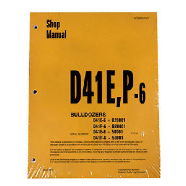 Komatsu Moldova, Republic of  D41E-6, D41P-6 Series Dozer Service Shop Repair Printed Manual #1 image