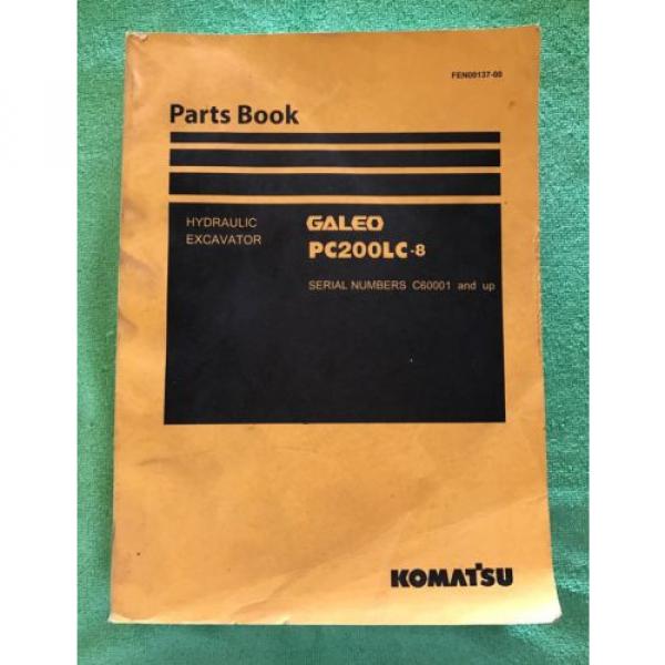 Komatsu Andorra  PC200LC-8 Hydraulic Excavator Parts Book Manual s/n C60001 AND UP &amp; GIFT #1 image
