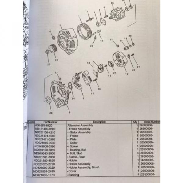 Komatsu Andorra  PC200LC-8 Hydraulic Excavator Parts Book Manual s/n C60001 AND UP &amp; GIFT #4 image