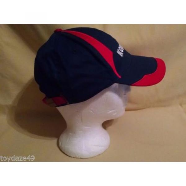 Komatsu Burma  Hat Baseball Ball Cap Blue Red White Adjustable Metal Buckle Cotton VGC #2 image
