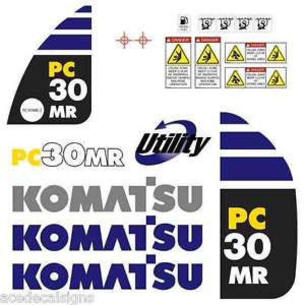 Komatsu Andorra  PC30MR-2  Decals Stickers, repro Kit for Mini Excavator #1 image