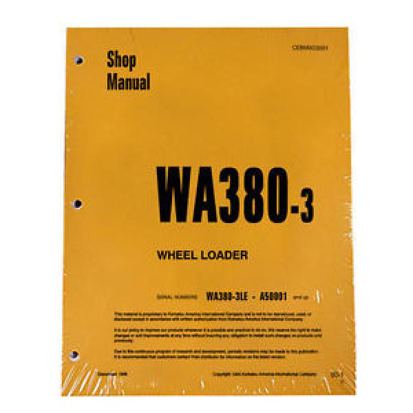 Komatsu Rep.  WA380-3 Wheel Loader Service Repair Manual #2 #1 image