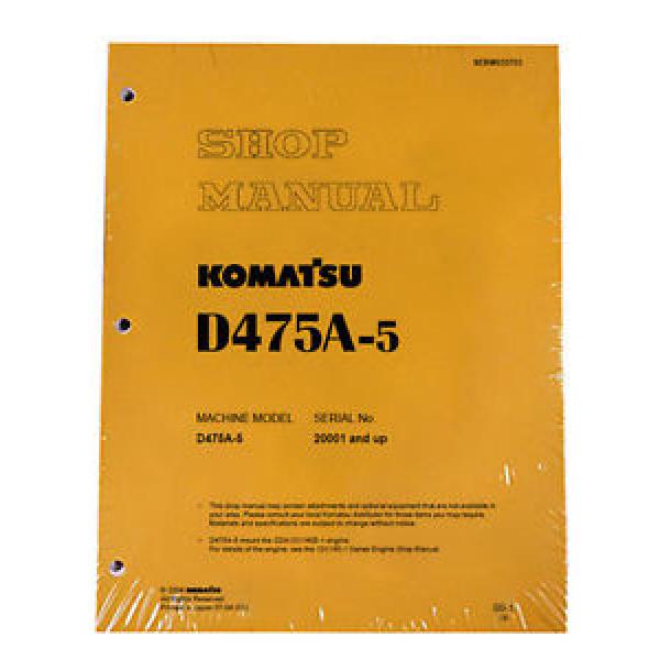 Komatsu Guinea  D475A-5 Service Repair Workshop Printed Manual #1 image