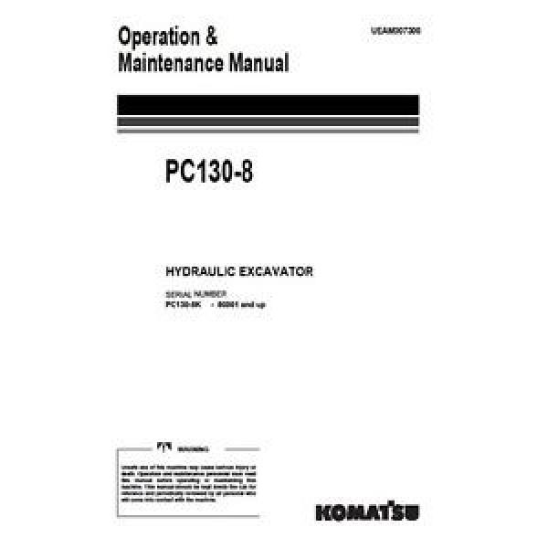 KOMATSU Botswana  PC130-8 OPERATORS MANUAL ON CD *FREE UK POSTAGE* #1 image