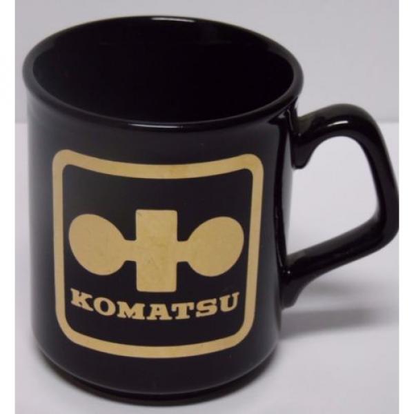 Vtg Niger  1980s Japan Komatsu DOZER CONSTRUCTION EQUIPMENT Advertising Coffee Cup Mug #1 image