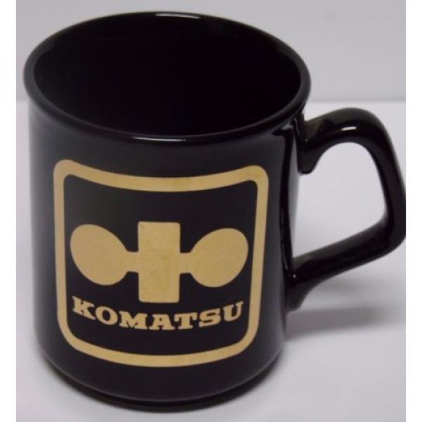 Vtg Niger  1980s Japan Komatsu DOZER CONSTRUCTION EQUIPMENT Advertising Coffee Cup Mug #2 image