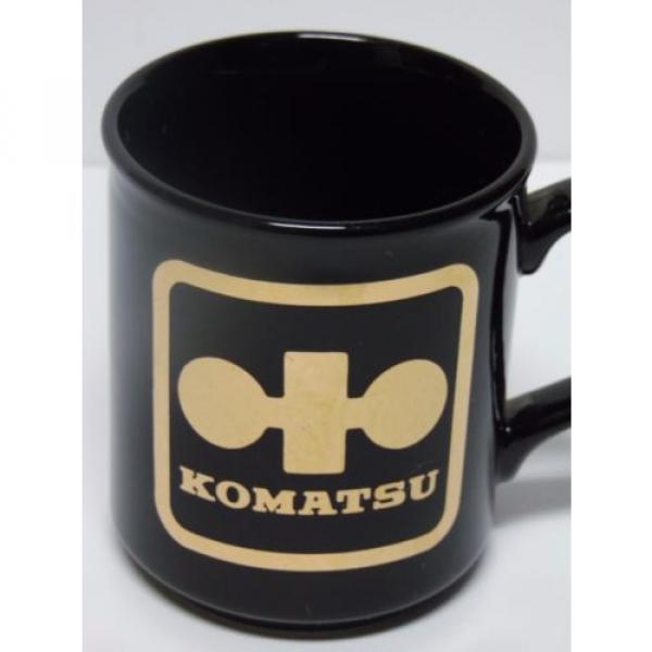 Vtg Niger  1980s Japan Komatsu DOZER CONSTRUCTION EQUIPMENT Advertising Coffee Cup Mug #3 image