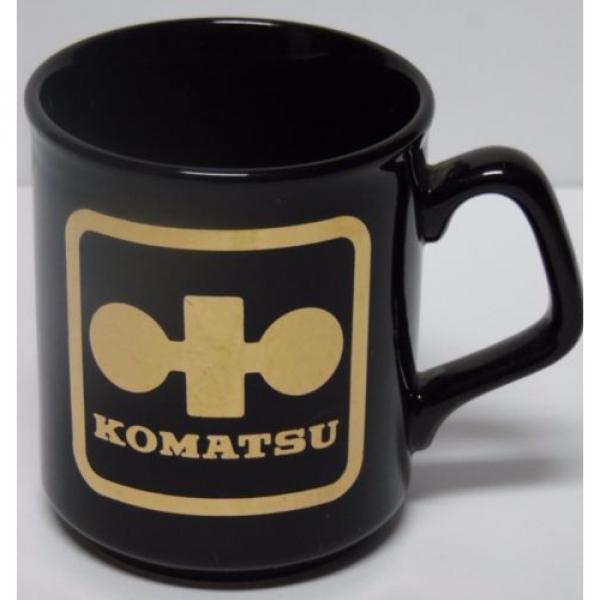 Vtg Niger  1980s Japan Komatsu DOZER CONSTRUCTION EQUIPMENT Advertising Coffee Cup Mug #4 image