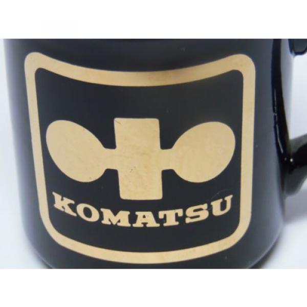 Vtg Niger  1980s Japan Komatsu DOZER CONSTRUCTION EQUIPMENT Advertising Coffee Cup Mug #5 image