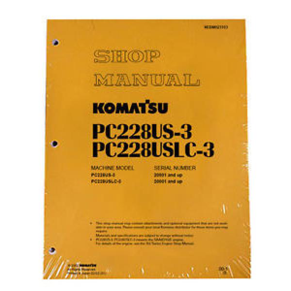 Komatsu Netheriands  PC228US-3, PC228USLC-3 Service Repair Printed Manual #1 image