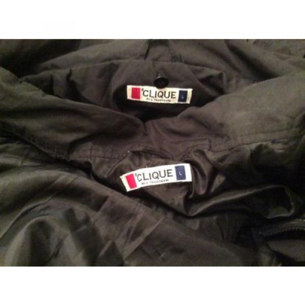 Men&#039;s Liechtenstein  Komatsu Black Hooded Jacket - Size Large #4 image