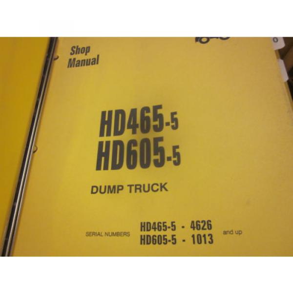 Komatsu Honduras  HD465-5 HD605-5 Dump Truck Repair Shop Manual #2 image