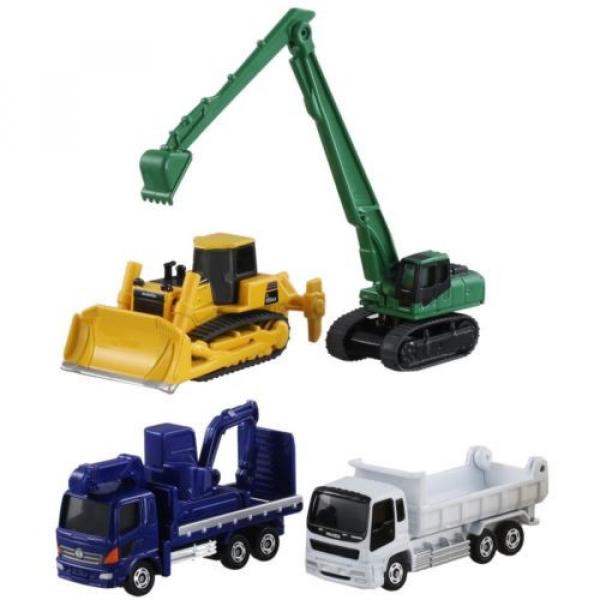 Tomica Solomon Is  Gift Construction Equipment Set 5 Komatsu Excavator Bulldozer Diecast Car #2 image