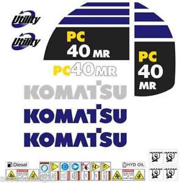 Komatsu Haiti  PC40MR-2  Decals Stickers, repro Kit for Mini Excavator #1 image