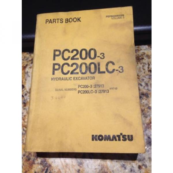 Komatsu Malta  PC200-3, PC200LC-3 Hydraulic Excavator Parts Book Volume II #1 image