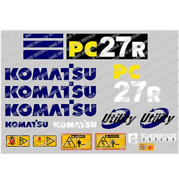 KOMATSU Uruguay  PC27R DIGGER DECAL STICKER SET #1 image