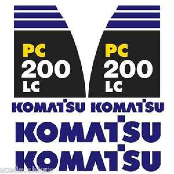 Komatsu Brazil  PC200-8LC Decals Stickers New Repro Decal Kit #1 image