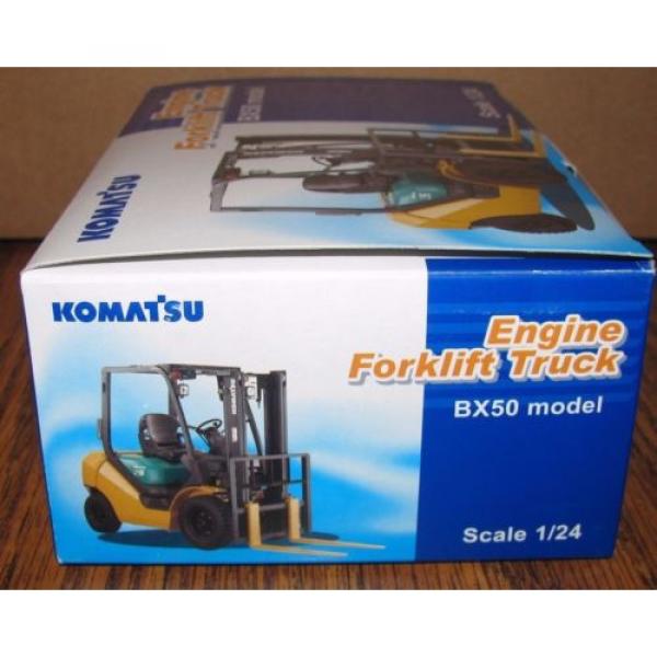 KOMATSU Ethiopia  BX50 Engine Fork Lift Truck Toy 1/24 Die Cast Metal Collectible  HTF #8 image