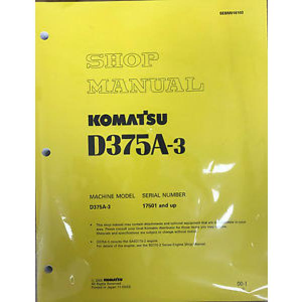 Komatsu Iran  D375A-3 Service Repair Workshop Printed Manual #1 image
