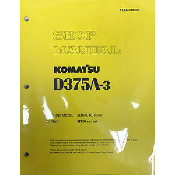 Komatsu Solomon Is  D375A-3 Service Repair Workshop Printed Manual #1 image