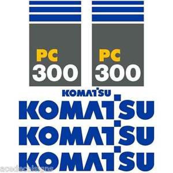 PC300-7 Rep.  Decals PC300-7 Stickers Komatsu Decals Komatsu Stickers- New Decal Kit #1 image