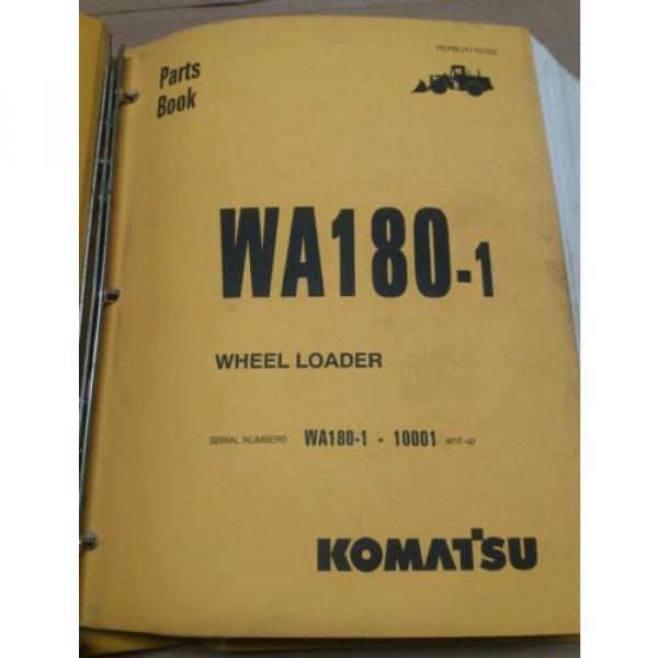 Komatsu Iran  WA180-1 Wheel Loader Parts Book #1 image