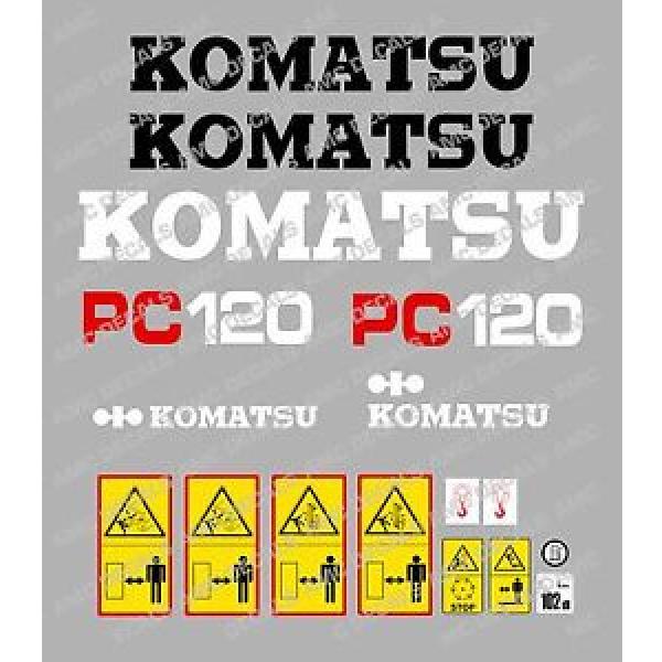 KOMATSU Rep.  pc120-5 Escavatore Adesivo Decalcomania Set #1 image