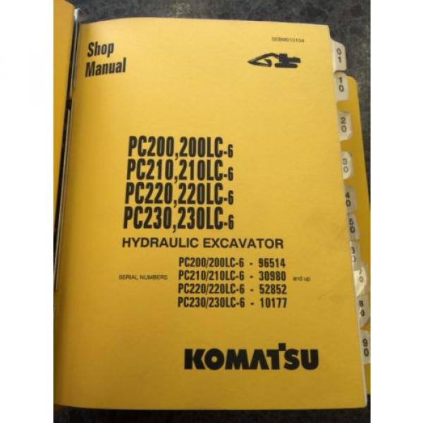 Komatsu Vietnam  Shop Manual Hydraulic Excavator PC-200, 210, 220, 230 w/102 Engine #1 image