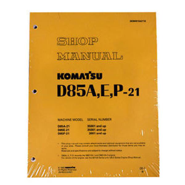 Komatsu Gambia  D85A-21, D85E-21, D85P-21 Dozer Service Printed Manual #1 image