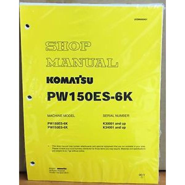 Komatsu Ecuador  Service PW150ES-6K Excavator Shop Manual NEW REPAIR #1 image