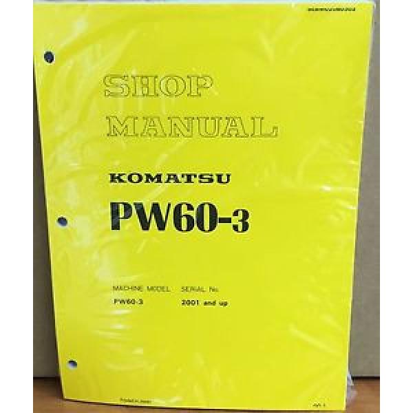 Komatsu France  Service PW60-3 Excavator Shop Manual NEW REPAIR #1 image
